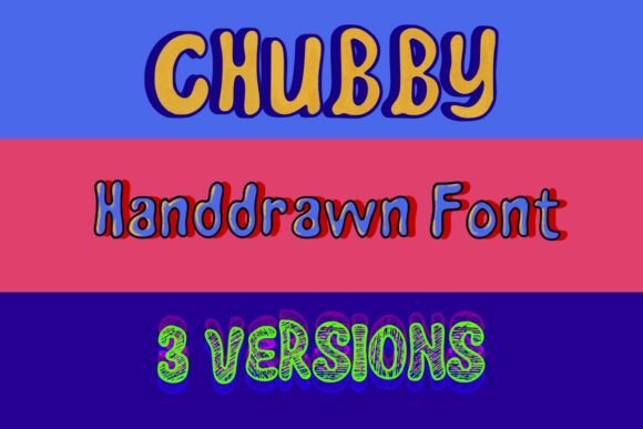 Chubbytextured Regular: A Font with Personality