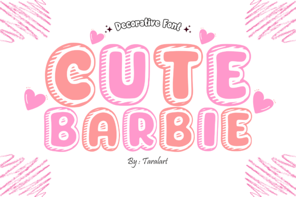 Cutebarbie Regular: A Playful Font for Sweet, Girly Designs