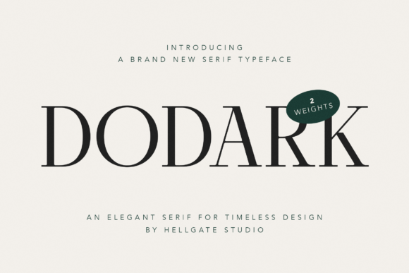 Dodark: A Modern Serif for Timeless Branding
