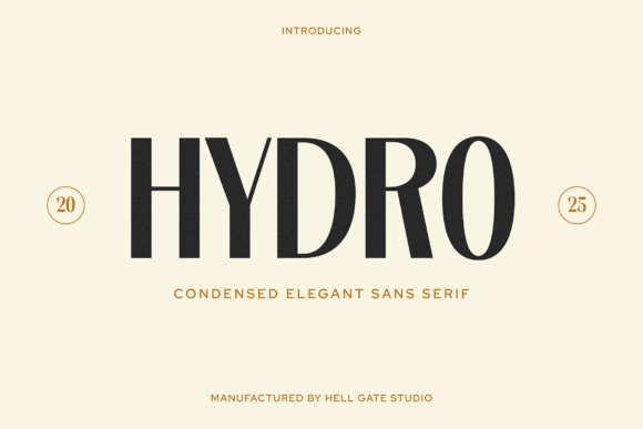 Hydro: The Condensed Sans Serif for Modern Elegance