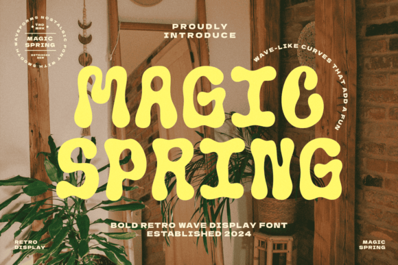 Magic Spring: The Playful Display Font for Vibrant Designs