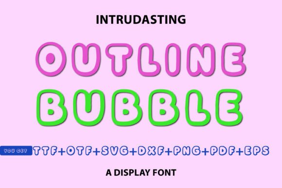 Outline Bubble: The Playful Font for Joyful Design