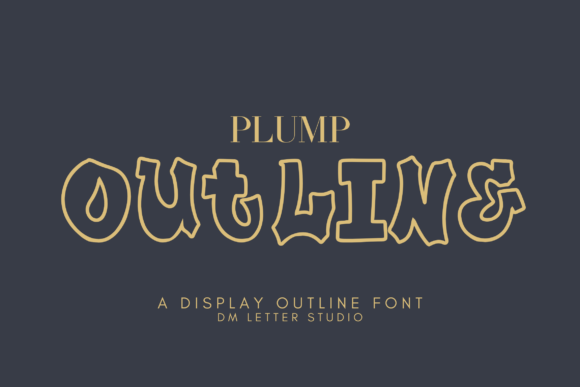 Plump Outline: A Font for Bold, Airy Design