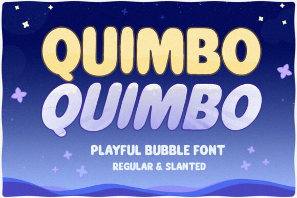 Quimbo: The Playful Bubble Font That Brings Joy to Every Project