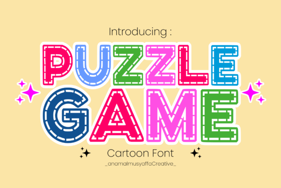 Unleashing Playful Design with the Puzzle Game Font
