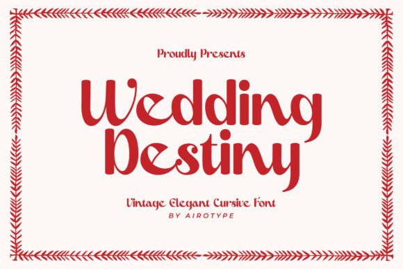 Wedding Destiny: A Typeface for Modern Romance